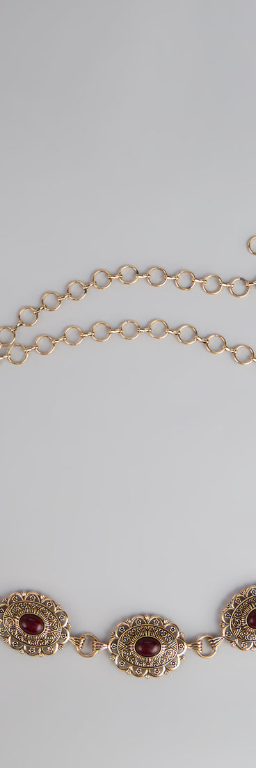 Southern Wind Statement Concho Chain Belt