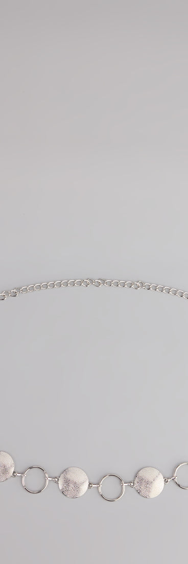 Looped In Luxe Disc Chain Belt