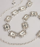 Gem Glow Etched Chain Belt