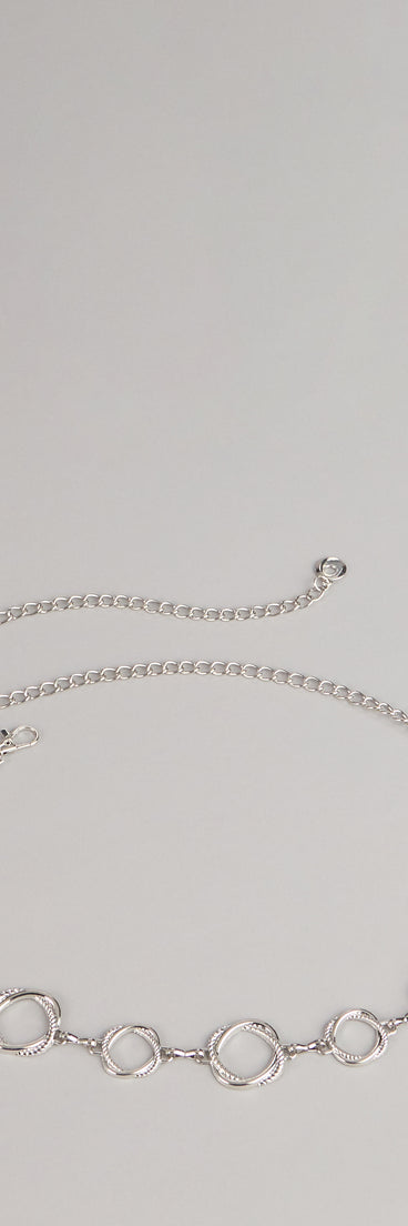 Linked Up Chic Circle Chain Belt