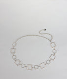 Modern Muse Geometric Chain Belt