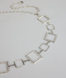 Modern Muse Geometric Chain Belt