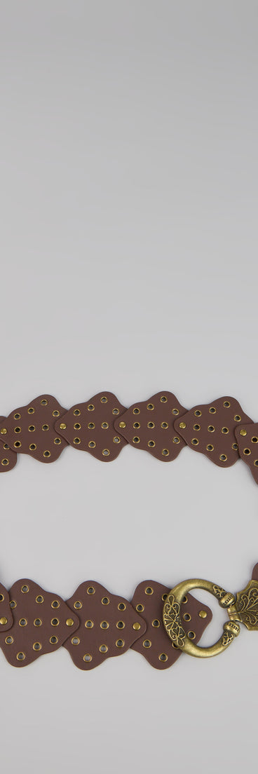 Style your vibe in seconds with the Vintage Charm Grommet Belt, a fashion accessories essential that completes any outfit with ease.