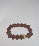 Vintage Charm Grommet Belt