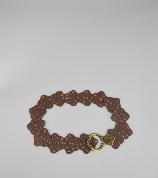 Vintage Charm Grommet Belt