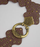 Vintage Charm Grommet Belt