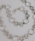 Trendy Vibes Textured O-Ring Chain Belt