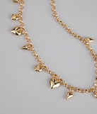 Heart To Heart Charm Chain Belt
