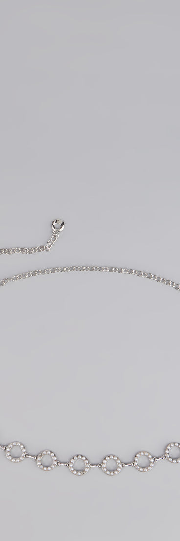 Style your vibe in seconds with the Linked Up Faux Pearl Chain Belt, a fashion accessories essential that completes any outfit with ease.