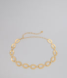Glam Goals Oval Chain Belt