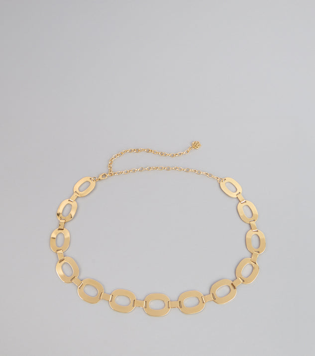 Glam Goals Oval Chain Belt