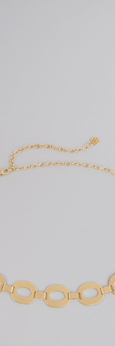 Glam Goals Oval Chain Belt