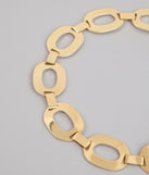 Glam Goals Oval Chain Belt