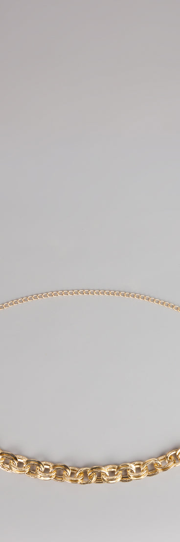 Statement Mode Chunky Chain Belt