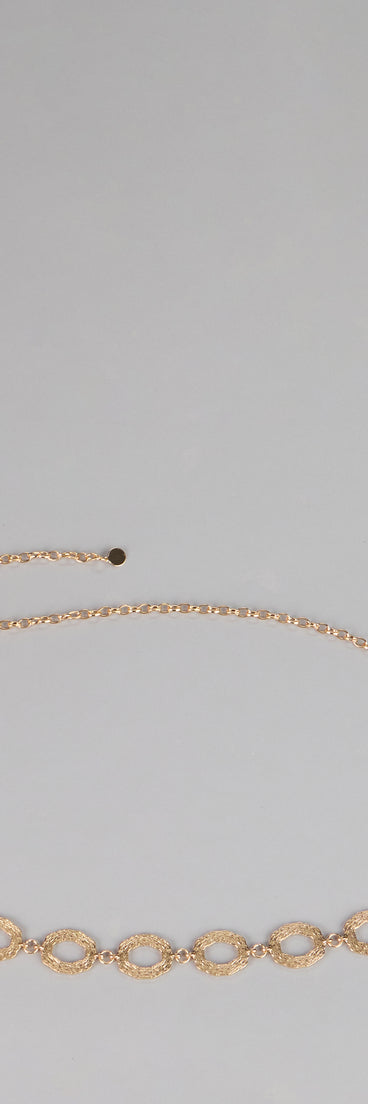 Linked Up Luxe Oval Chain Belt