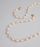 Everyday Elegance Faux Pearl Chain Belt