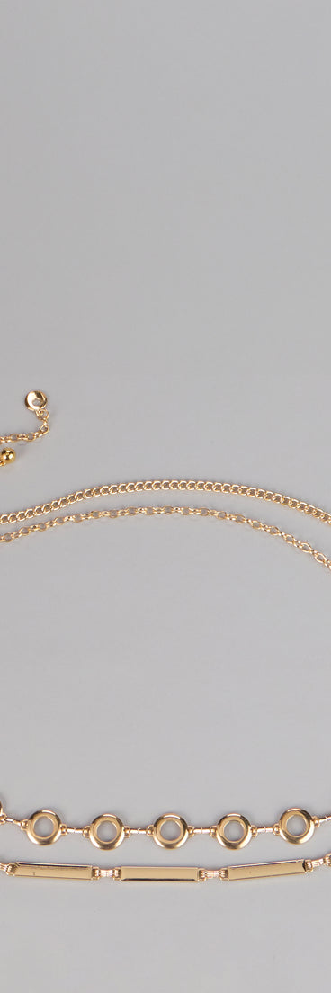 Double The Drama Two-Pack Chain Belt Set
