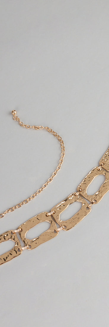 Sleek Statement Chain-Link Belt