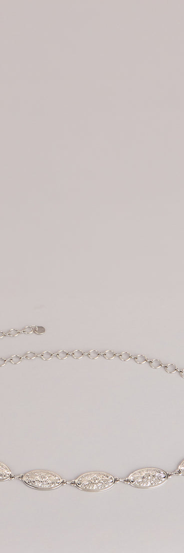 Cool Girl Edge Concho Chain Belt