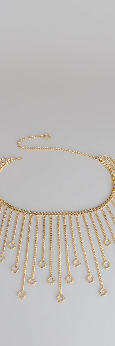 Statement Moves Fringe Chain Belt