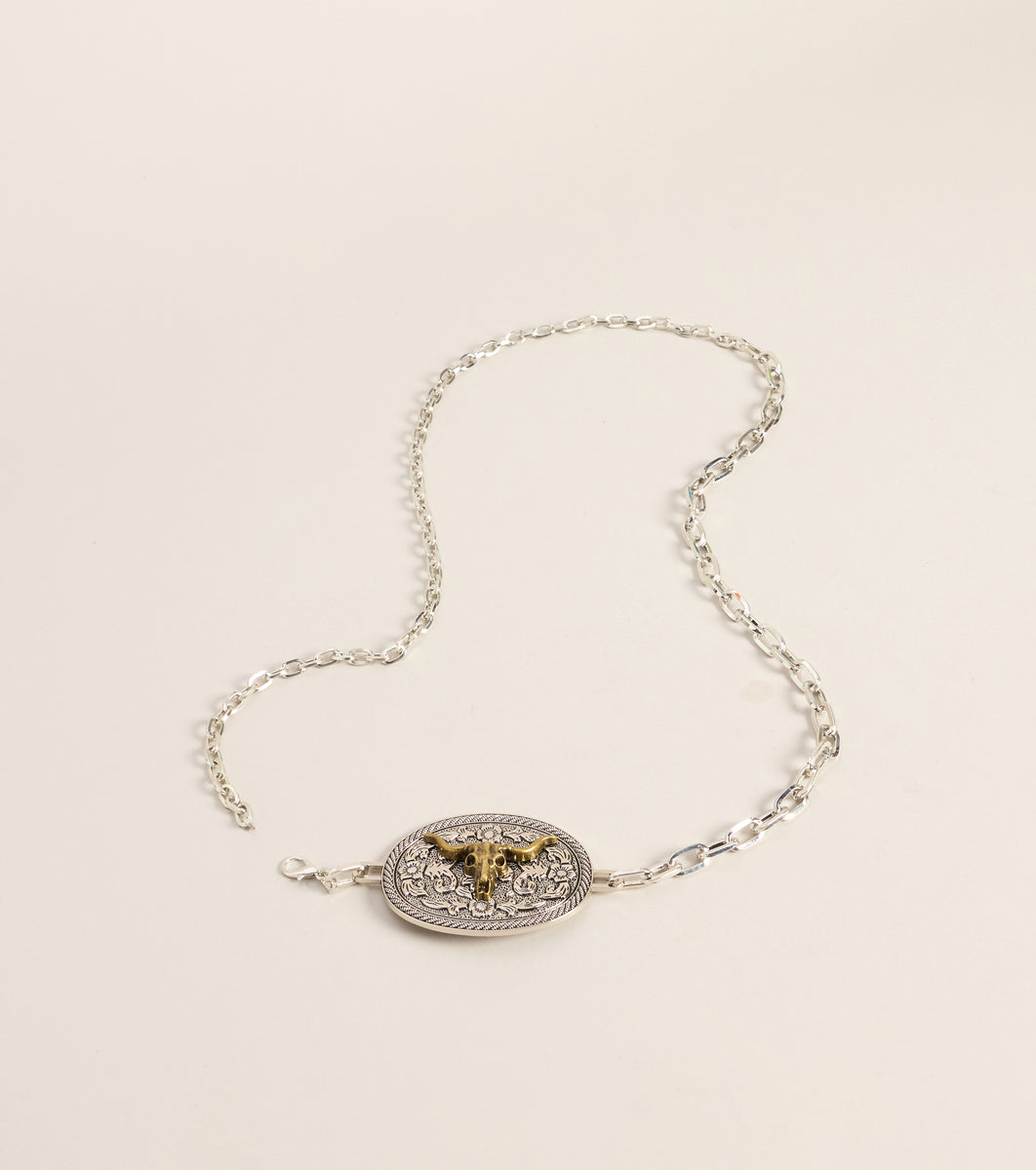 Wild West Longhorn Chain Belt & Windsor