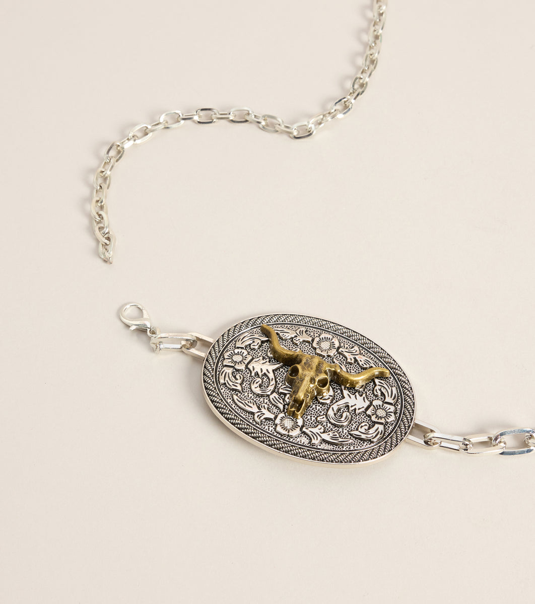 Wild West Longhorn Chain Belt & Windsor