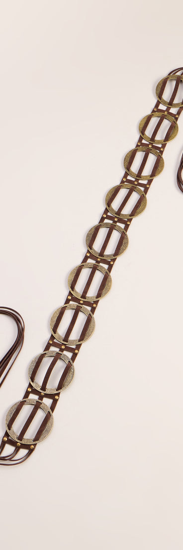 Circle String Fringe Belt
