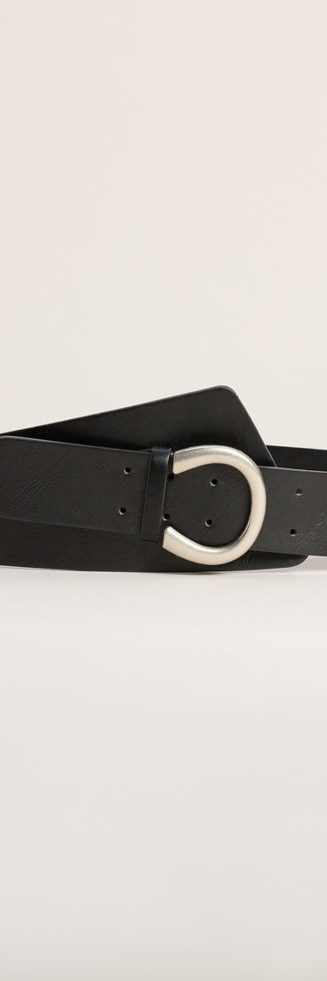 Buckle Up Statement Oval Belt