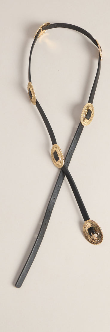Lowkey Iconic Oval Concho Belt