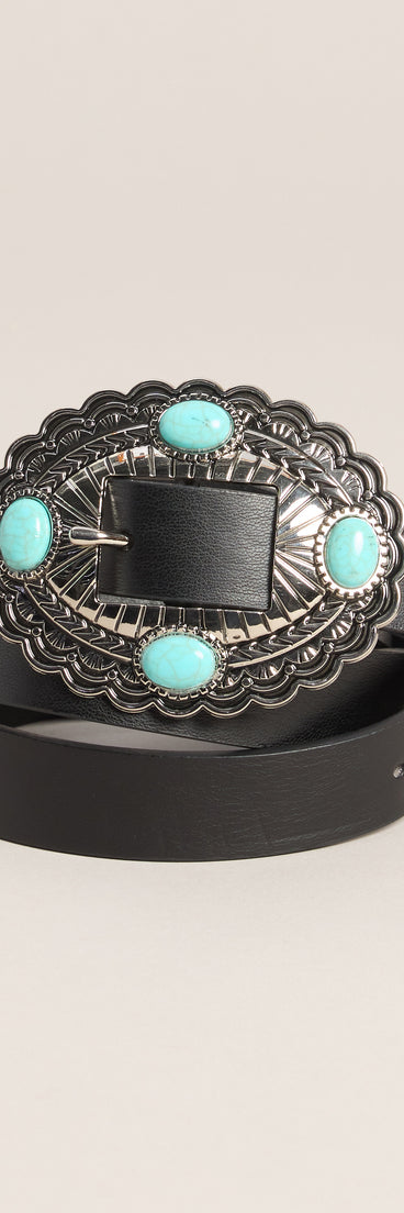 Cool Girl Classic Stone Buckle Belt