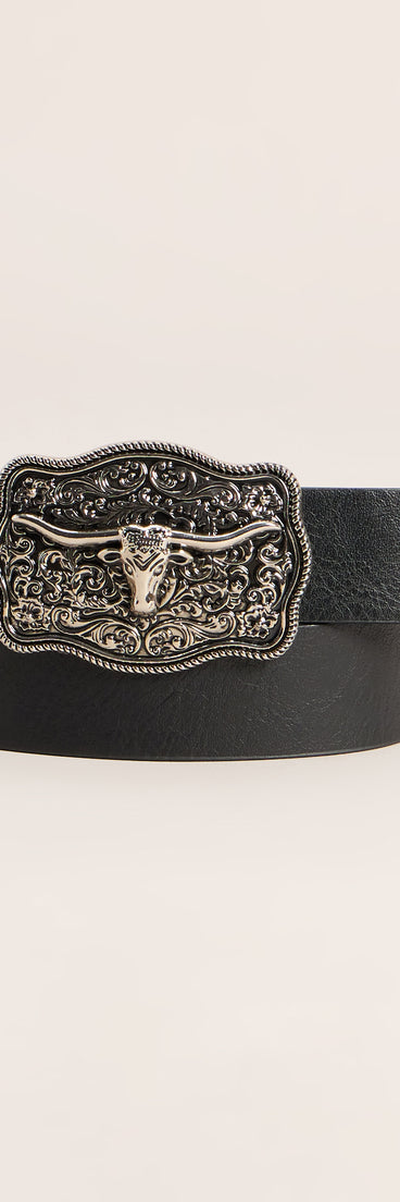 Desert Plans Longhorn Buckle Belt