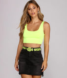Electric Neon Snake Belt