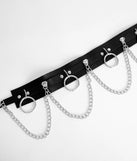 She's Got Edge Faux Leather Chain Belt