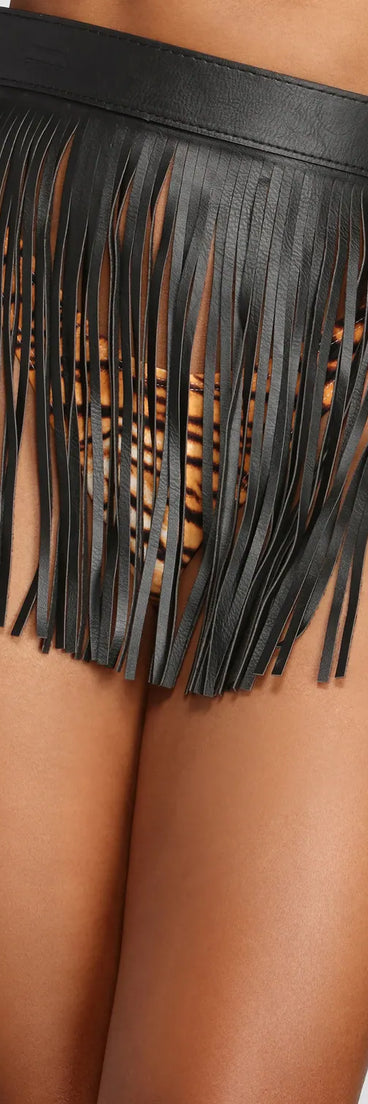 Take You There Short Fringe Belt