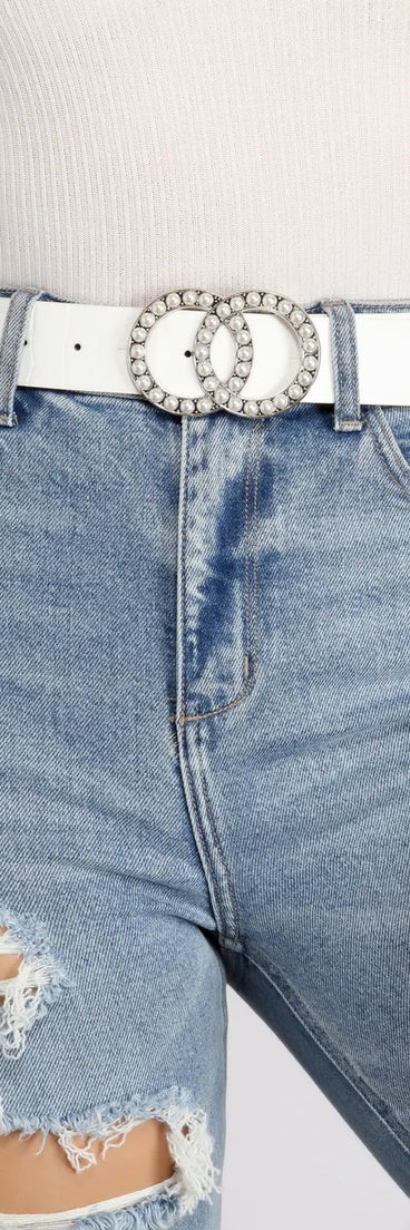 Pretty As A Pearl Double O-Ring Belt