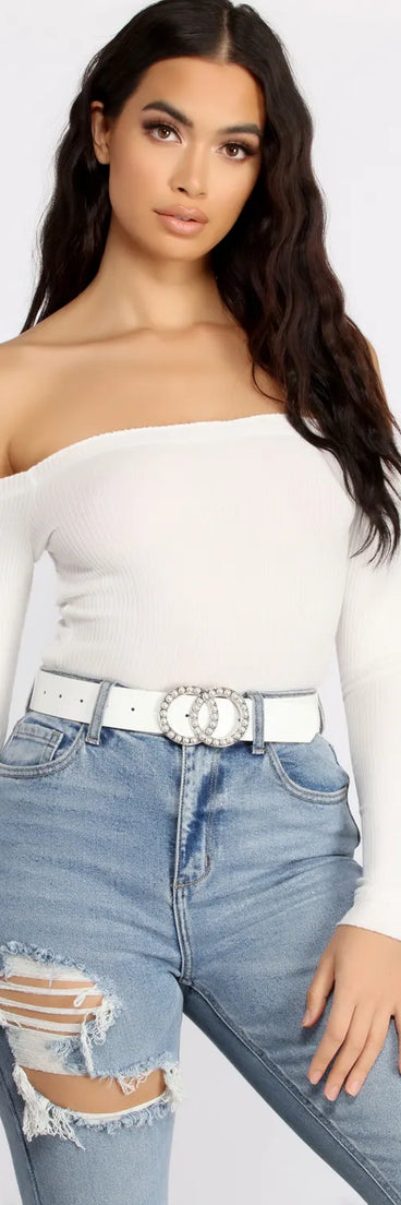 Pretty As A Pearl Double O-Ring Belt