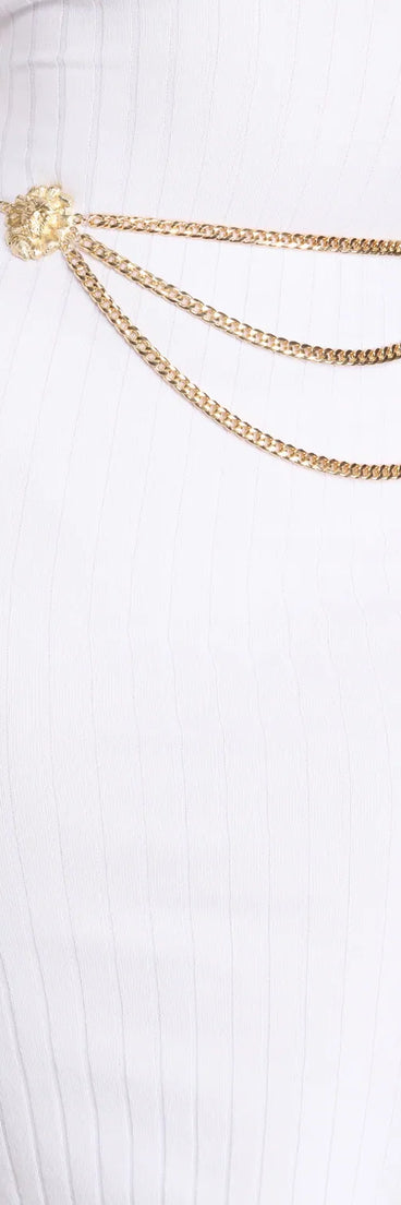 Born A Lion Chain-link Belt