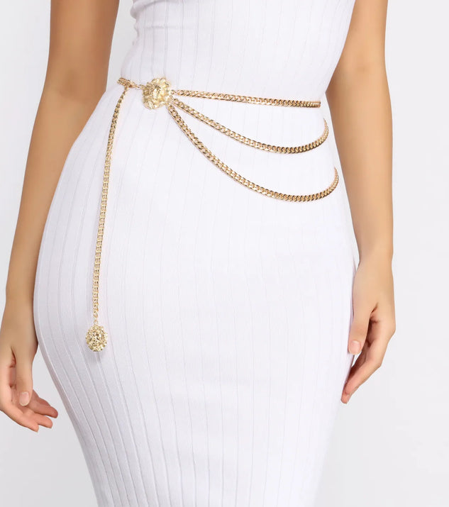 Born A Lion Chain-link Belt