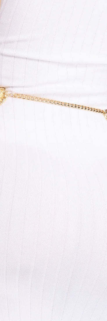 Born A Lion Chain-link Belt