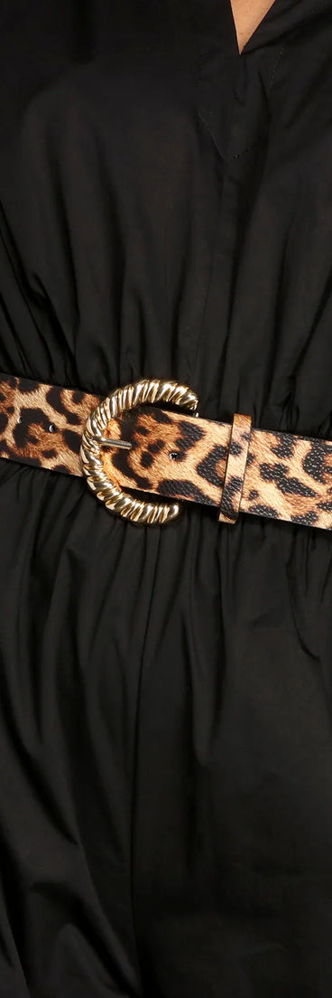 Wild Thang Faux Leopard Belt