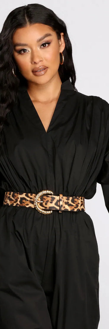 Wild Thang Faux Leopard Belt