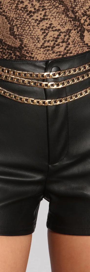 Triple Threat Layered Chain Swag Belt