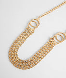 Triple Threat Layered Chain Swag Belt