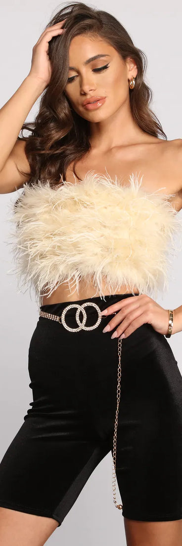 Double O-Ring Rhinestone Chain Belt