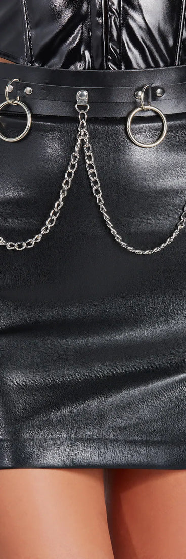 Mini O-Ring Swag Chain Belt