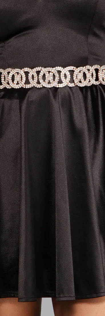 Reign The Night Rhinestone Belt