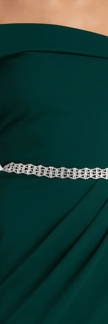 Glitzy And Gorgeous Vibes Rhinestone Belt