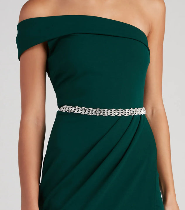 Glitzy And Gorgeous Vibes Rhinestone Belt