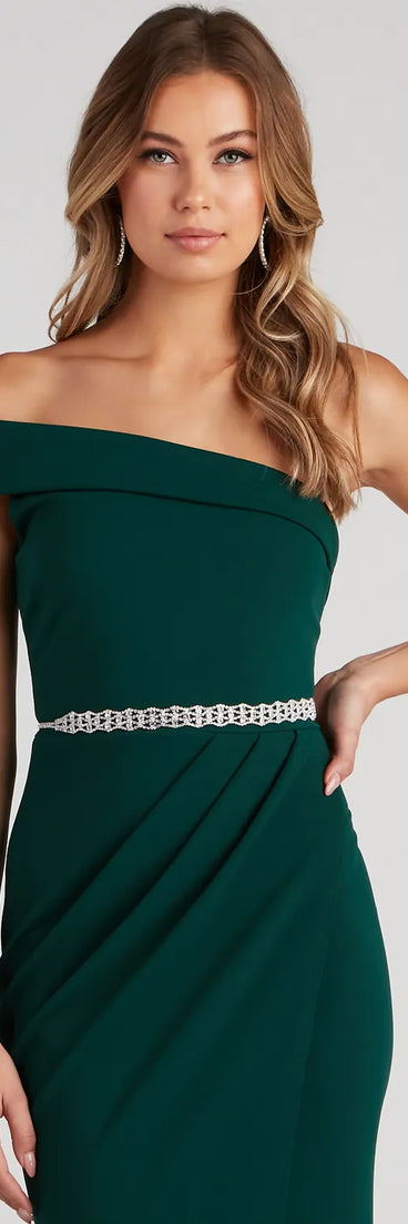 Glitzy And Gorgeous Vibes Rhinestone Belt