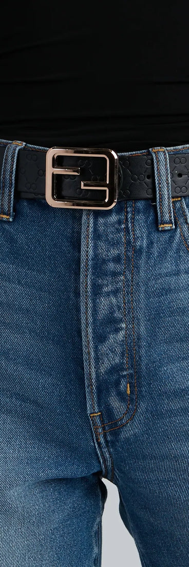 Major Glam Faux Leather Belt